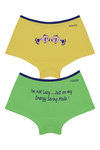 Zivame Stretch Cotton Positive Pisces Boyshort Brief (Pack of 2) — thumbnail 1