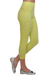 Zivame Cotton Stretch Space Dyed Ankle Length Leggings - Lemon Yellow — thumbnail 4