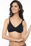 Zivame All Day Comfort Basics Non Padded Wirefree Bra with Contour Cups- Black — thumbnail 3