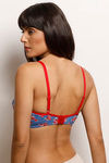 Rosaline All Day Single Layered Non Wired 3/4th Coverage Bra - Blue Base Pt — thumbnail 3