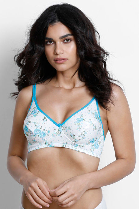 Rosaline All Day Single Layered Non Wired 3/4th Coverage Bra - White — image 6