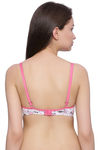 Rosaline Cotton Rich Floral Printed Wirefree Bra- French Rose — thumbnail 3