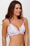 Zivame Cotton Padded 3-4th Coverage Underwired Bra- White Blossom Print — thumbnail 2
