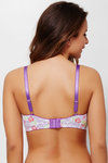 Zivame Cotton Padded 3-4th Coverage Underwired Bra- White Blossom Print — thumbnail 3
