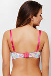 Zivame Cotton Padded 3-4th Coverage Wirefree Bra- Aqua Butterfly Print — thumbnail 3