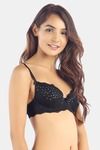 Candyskin Padded Wired Full Coverage Super Support Bra - Black — thumbnail 3