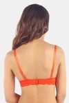 Candyskin Padded Wired Full Coverage Minimiser Bra - Orange — thumbnail 2