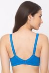 Candyskin Non Padded Non Wired Full Coverage Minimiser Bra - Blue — thumbnail 2