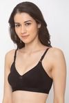 Candyskin Non Padded Non Wired Full Coverage Minimiser Bra - Black — thumbnail 3