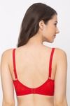 Candyskin Non Padded Non Wired Full Coverage Minimiser Bra - Red — thumbnail 2