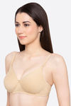 Candyskin Padded Non Wired Full Coverage Super Support Bra - Beige — thumbnail 3