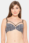 Candyskin Padded Wired Full Coverage Super Support Bra - Zebra — thumbnail 1