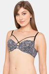Candyskin Padded Wired Full Coverage Super Support Bra - Zebra — thumbnail 3