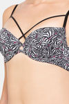 Candyskin Padded Wired Full Coverage Super Support Bra - Zebra — thumbnail 4