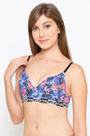 Candyskin Padded Non Wired Full Coverage Super Support Bra - Royal Blue — thumbnail 3