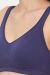 Candyskin Non Padded Non Wired Full Coverage Super Support Bra - Navy Blue — thumbnail 4