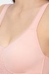 Candyskin Non Padded Non Wired Full Coverage Super Support Bra - Pink — thumbnail 4