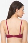 Candyskin Padded Non Wired Full Coverage Super Support Bra - Maroon — thumbnail 2
