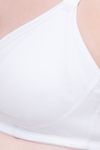 Candyskin Single Layered Non Wired Full Coverage Maternity / Nursing Bra - White — thumbnail 4