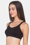 Candyskin Single Layered Non Wired Full Coverage T-Shirt Bra - Black — thumbnail 3