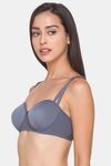 Candyskin Padded Non Wired Full Coverage T-Shirt Bra - Grey — thumbnail 3