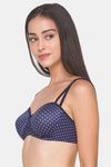 Candyskin Padded Non Wired Full Coverage T-Shirt Bra - Navy Blue — thumbnail 3