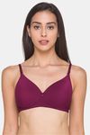 Candyskin Padded Non Wired Full Coverage T-Shirt Bra - Maroon — thumbnail 1