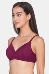 Candyskin Padded Non Wired Full Coverage T-Shirt Bra - Maroon — thumbnail 3