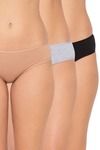 Candyskin Medium Rise Full Coverage Bikini Panty (Pack of 3) - Multicolor — thumbnail 1