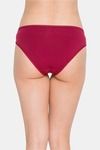 Candyskin Medium Rise Full Coverage Bikini Panty - Maroon — thumbnail 2
