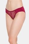 Candyskin Medium Rise Full Coverage Bikini Panty - Maroon — thumbnail 3