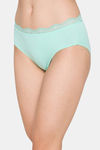 Candyskin Medium Rise Full Coverage Bikini Panty - Teal — thumbnail 3