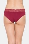 Candyskin Medium Rise Full Coverage Hipster Panty - Maroon — thumbnail 2