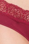 Candyskin Medium Rise Full Coverage Hipster Panty - Maroon — thumbnail 4