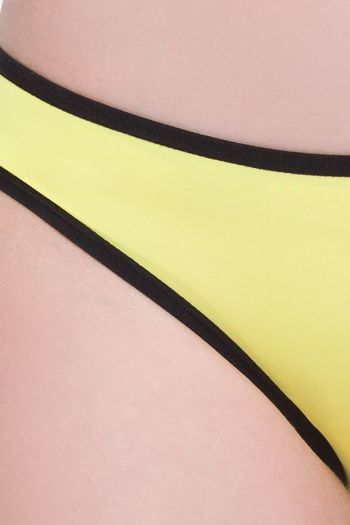 Candyskin Low Rise Half Coverage Bikini Panty - Yellow — image 4