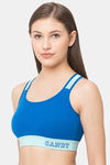 Candyskin High Impact Padded Slip On Sports Bra - Royal Blue — thumbnail 2