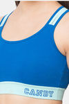 Candyskin High Impact Padded Slip On Sports Bra - Royal Blue — thumbnail 4
