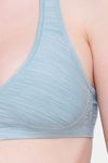 Candyskin Medium Impact Cotton Elastane Slip On Sports Bra - Blue — thumbnail 4
