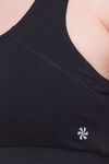 Candyskin Medium Impact Cotton Elastane Slip On Sports Bra - Black — thumbnail 4