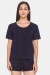 Candyskin Rayon Elastane Shorts Set - Navy Blue — thumbnail 1