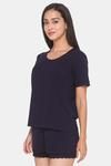Candyskin Rayon Elastane Shorts Set - Navy Blue — thumbnail 2