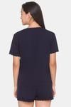 Candyskin Rayon Elastane Shorts Set - Navy Blue — thumbnail 3