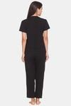 Candyskin Rayon Elastane Pyjama Set - Black — thumbnail 3