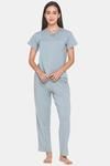 Candyskin Rayon Elastane Pyjama Set - Charcoal — thumbnail 1