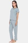 Candyskin Rayon Elastane Pyjama Set - Charcoal — thumbnail 2