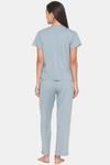 Candyskin Rayon Elastane Pyjama Set - Charcoal — thumbnail 3