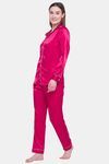 Candyskin Satin Pyjama Set - Maroon — thumbnail 2