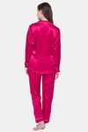 Candyskin Satin Pyjama Set - Maroon — thumbnail 3