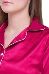 Candyskin Satin Pyjama Set - Maroon — thumbnail 4