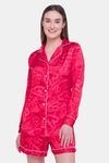 Candyskin Satin Shorts Set - Red — thumbnail 1